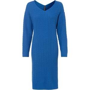 Bonprix RAINBOW pletené šaty Barva: Modrá, Mezinárodní velikost: M, EU velikost: 40/42