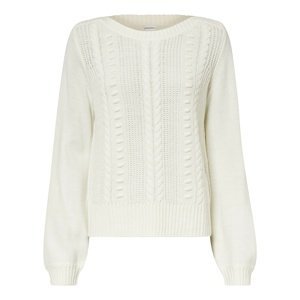 Bonprix BODYFLIRT svetr s pleteným vzorem Barva: Bílá, Mezinárodní velikost: XL, EU velikost: 48/50