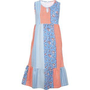 BONPRIX šaty se vzorem Barva: Modrá, Mezinárodní velikost: XL, EU velikost: 48/50