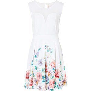 Bonprix BODYFLIRT krásné šaty Barva: Bílá, Mezinárodní velikost: M, EU velikost: 40/42