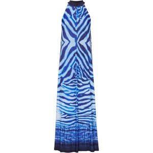 Bonprix BODYFLIRT šaty se vzorem Barva: Modrá, Mezinárodní velikost: S, EU velikost: 36/38