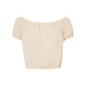Bonprix RAINBOW krátké Carmen tričko Barva: Béžová, Mezinárodní velikost: L, EU velikost: 44/46