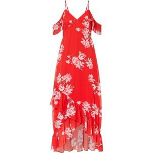 Bonprix BODYFLIRT šaty s odhalenými rameny Barva: Červená, Mezinárodní velikost: M, EU velikost: 42