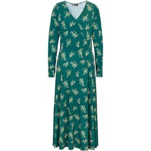 BONPRIX šaty se vzorem Barva: Zelená, Mezinárodní velikost: L, EU velikost: 44/46