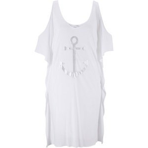 Bonprix BPC SELECTION plážové šaty Barva: Bílá, Mezinárodní velikost: XL, EU velikost: 48/50