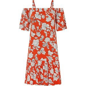 Bonprix BODYFLIRT šaty s odhalenými rameny Barva: Oranžová, Mezinárodní velikost: S, EU velikost: 36/38