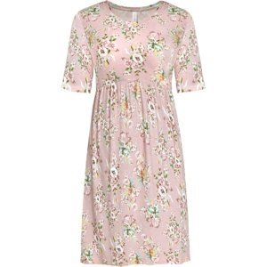 Bonprix RAINBOW šaty s květy Barva: Růžová, Mezinárodní velikost: M, EU velikost: 40/42