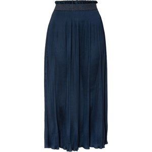 Bonprix BODYFLIRT skládaná sukně s třpytivou pasovkou Barva: Modrá, Mezinárodní velikost: M, EU velikost: 42