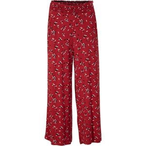 BONPRIX 7/8 žerzejové kalhoty se vzorem Barva: Červená, Mezinárodní velikost: M, EU velikost: 40/42