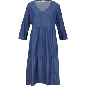 Bonprix JOHN BANER šaty v riflovém vzhledu Barva: Modrá, Mezinárodní velikost: M, EU velikost: 42