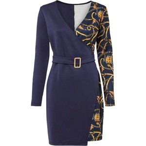 Bonprix BODYFLIRT elegantní šaty Barva: Modrá, Mezinárodní velikost: M, EU velikost: 40/42