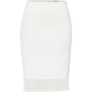 Bonprix BODYFLIRT sukně s krajkou Barva: Bílá, Mezinárodní velikost: M, EU velikost: 40