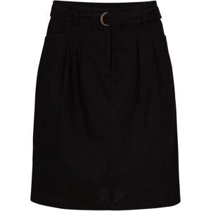 BONPRIX lněná sukně s páskem Barva: Černá, Mezinárodní velikost: S, EU velikost: 38