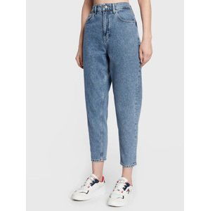 TOMMY JEANS "MOM JEAN" 7/8 rifle Barva: Modrá, Mezinárodní velikost: S