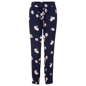 Bonprix BODYFLIRT kalhoty s květy Barva: Modrá, Mezinárodní velikost: XL, EU velikost: 50