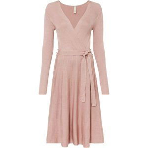 Bonprix BODYFLIRT úpletové šaty Barva: Růžová, Mezinárodní velikost: S, EU velikost: 36/38