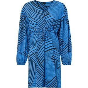 Bonprix BODYFLIRT šaty se vzorem Barva: Modrá, Mezinárodní velikost: S, EU velikost: 36
