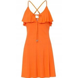 Bonprix RAINBOW šaty s úzkými ramínky Barva: Oranžová, Mezinárodní velikost: S, EU velikost: 38