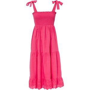 Bonprix BODYFLIRT bavlněné šaty Barva: Růžová, Mezinárodní velikost: XXL, EU velikost: 52