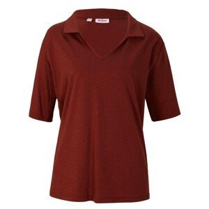 Bonprix JOHN BANER tričko s límečkem Barva: Hnědá, Mezinárodní velikost: M, EU velikost: 40/42