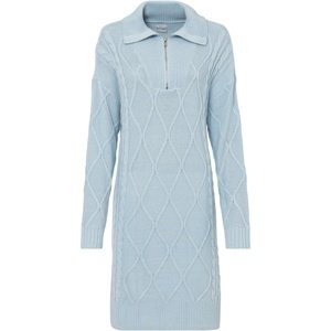 Bonprix BODYFLIRT pletené šaty Barva: Modrá, Mezinárodní velikost: XL, EU velikost: 48/50