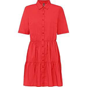 Bonprix RAINBOW košilové šaty s krátkým rukávem Barva: Červená, Mezinárodní velikost: XL, EU velikost: 48