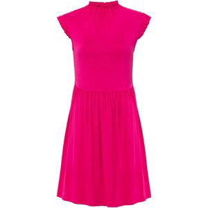 Bonprix BODYFLIRT šaty se stojáčkem Barva: Růžová, Mezinárodní velikost: XL, EU velikost: 48/50