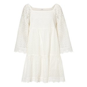 Bonprix BODYFLIRT šaty s perforací Barva: Bílá, Mezinárodní velikost: XS, EU velikost: 34