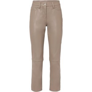 Bonprix BODYFLIRT koženkové kalhoty Barva: Hnědá, Mezinárodní velikost: L, EU velikost: 46