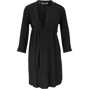 BONPRIX těhotenské šaty s páskem Barva: Černá, Mezinárodní velikost: S, EU velikost: 38