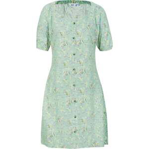 BONPRIX žerzejové šaty s květy Barva: Zelená, Mezinárodní velikost: XL, EU velikost: 48/50
