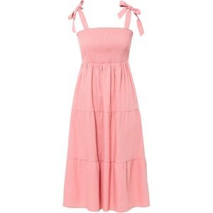 Bonprix BODYFLIRT šaty na zavazovací ramínka Barva: Růžová, Mezinárodní velikost: XL, EU velikost: 48