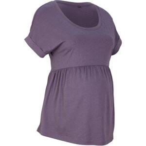 BONPRIX těhotenské tričko s krátkým rukávem Barva: Fialová, Mezinárodní velikost: XL, EU velikost: 48/50