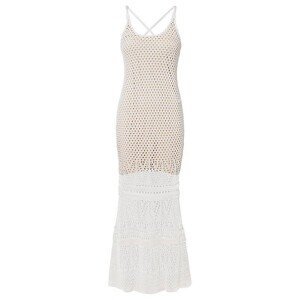 Bonprix BODYFLIRT pletené šaty Barva: Bílá, Mezinárodní velikost: M, EU velikost: 40/42