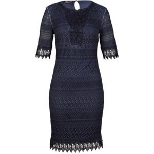 Bonprix BPC SELECTION krajkové šaty Barva: Modrá, Mezinárodní velikost: S, EU velikost: 36/38