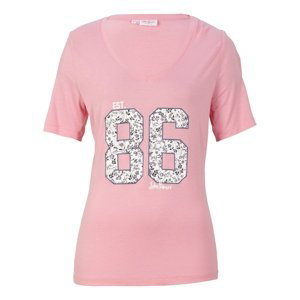 Bonprix JOHN BANER tričko s potiskem Barva: Růžová, Mezinárodní velikost: S, EU velikost: 36/38