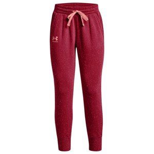 jiná značka UNDER ARMOUR "RIVAL FLEECE JOGGER" tepláky Barva: Červená, Mezinárodní velikost: L, EU velikost: 44/46