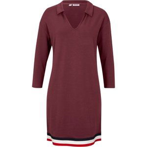Bonprix JOHN BANER úpletové šaty s pruhy Barva: Červená, Mezinárodní velikost: M, EU velikost: 40/42