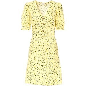 Bonprix BODYFLIRT šaty se vzorem Barva: Žlutá, Mezinárodní velikost: L, EU velikost: 44