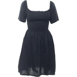 jiná značka NA-KD »Puff Sleeve Shirring Mini Dress« šaty< Barva: Černá, Mezinárodní velikost: XS, EU velikost: 32