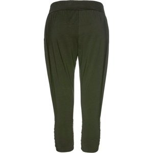 Bonprix BPC SELECTION 3/4 kalhoty s řasením Barva: Zelená, Mezinárodní velikost: S, EU velikost: 36/38