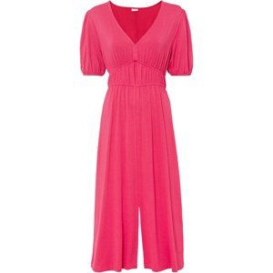 Bonprix BODYFLIRT žerzejové šaty s pružným pasem Barva: Růžová, Mezinárodní velikost: M, EU velikost: 40/42