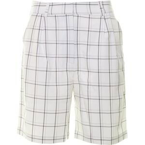 jiná značka NA-KD »Big Check Bermuda Shorts« kraťasy* Barva: Bílá, Mezinárodní velikost: M, EU velikost: 40