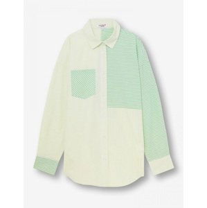 jiná značka DON´T CALL ME JENYFER košilová halenka s proužky Barva: Zelená, Mezinárodní velikost: M