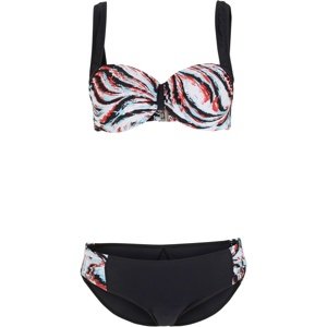 Bonprix BPC SELECTION bikiny se vzorem Barva: Černá, Obvod hrudníku: 85, Košíček: D (44)