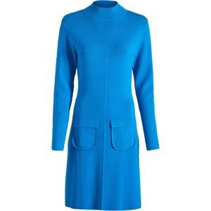 Bonprix BODYFLIRT pletené šaty s kapsami Barva: Modrá, Mezinárodní velikost: L, EU velikost: 44/46
