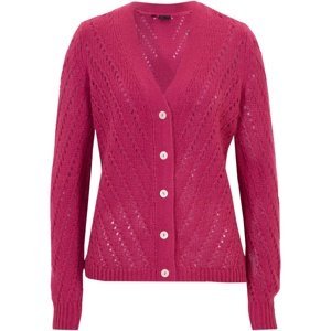Bonprix BPC SELECTION pletený kabátek Barva: Růžová, Mezinárodní velikost: XL, EU velikost: 48/50