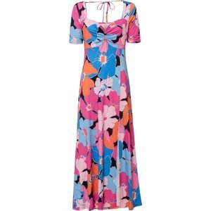 Bonprix BODYFLIRT šaty s květy Barva: Růžová, Mezinárodní velikost: S, EU velikost: 36/38