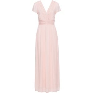Bonprix BODYFLIRT dlouhé šaty s krajkou Barva: Růžová, Mezinárodní velikost: S, EU velikost: 38