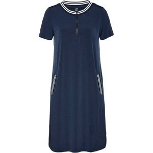 Bonprix BPC SELECTION šaty s kapsami Barva: Modrá, Mezinárodní velikost: S, EU velikost: 36/38